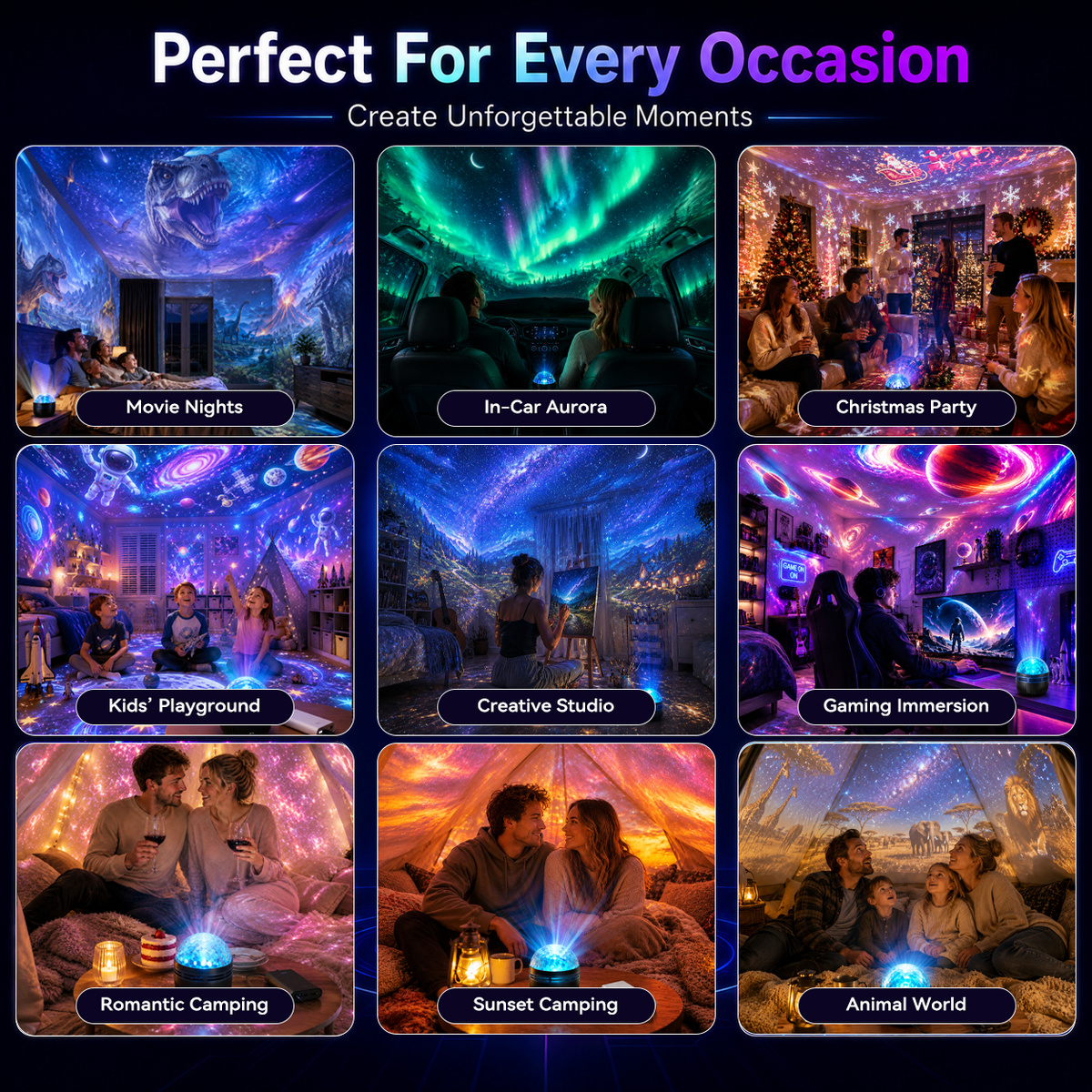 🦖 HOT DEAL 49% OFF |  Naxiohq 5D Galaxy Projector