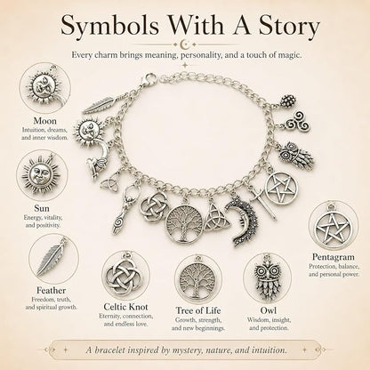 Lucky Witch's Knot Moon Anklet