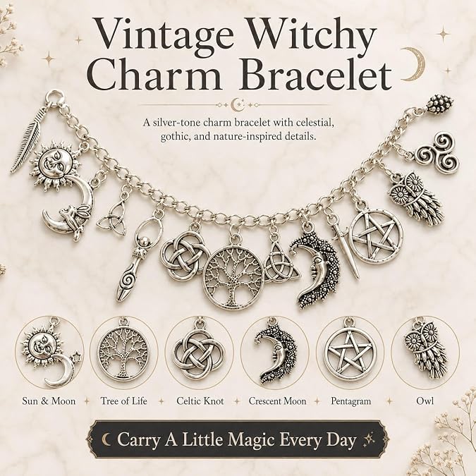 Lucky Witch's Knot Moon Anklet