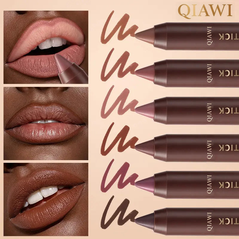 6-Piece Matte Brown Lipstick Set – Waterproof, Long-Wear & Less Transfer
