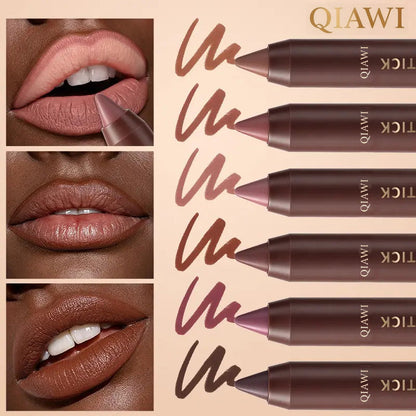 6-Piece Matte Brown Lipstick Set – Waterproof, Long-Wear & Less Transfer
