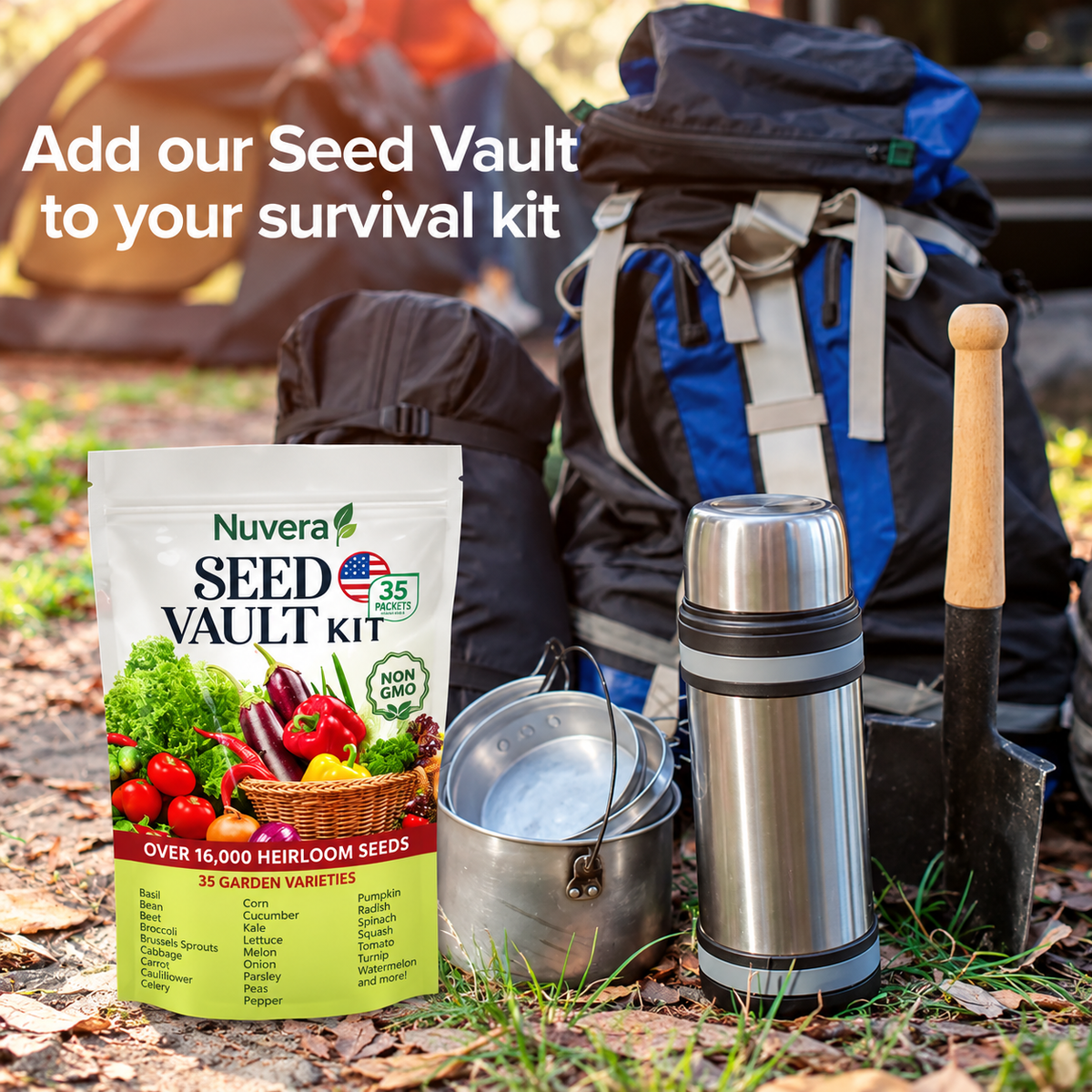 Naxiohq® Seed Vault Kit - 35 Variety Pack
