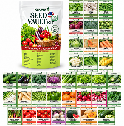 Naxiohq® Seed Vault Kit - 35 Variety Pack
