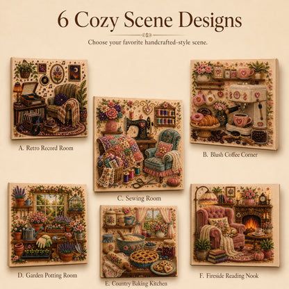 🔥HOT SALE 50% OFF🎁⚡50K+ SOLD! Almost Gone-💥✨ Cozy Hobby Rooms 3D Diamond Art Kit