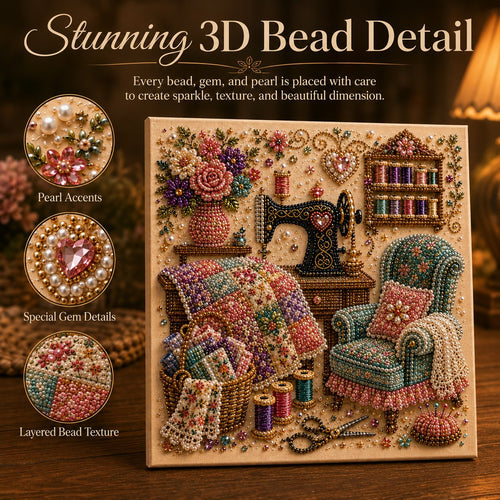🔥HOT SALE 50% OFF🎁⚡50K+ SOLD! Almost Gone-💥✨ Cozy Hobby Rooms 3D Diamond Art Kit