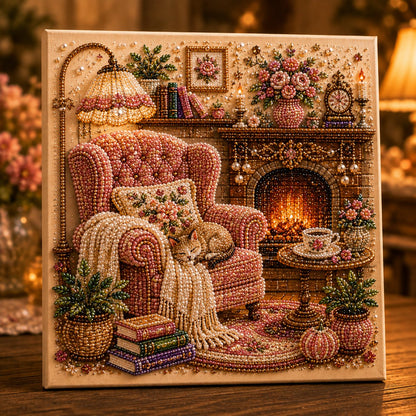 🔥HOT SALE 50% OFF🎁⚡50K+ SOLD! Almost Gone-💥✨ Cozy Hobby Rooms 3D Diamond Art Kit